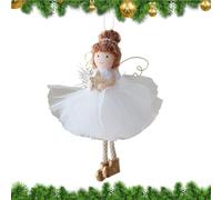 Christmas Angel Girl Pendant - Tree Angel Girl Ornament, Colgando Angell Girls Ornament, Christmas Golden-Wing Angell Girll | para el salón Balcón GARDIN