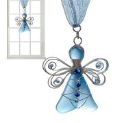 Christmas Angel Ornament - 3.15 Inch Acrylic Holiday Decoration | Acrylic Home Ornament - Festive Wall Window and Car Rearview Decoration for Indoor Christmas Decor and Gifting