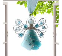 Christmas Angel Ornament - 3.15 Inch Acrylic Holiday Decoration | Acrylic Home Ornament - Festive Wall Window and Car Rearview Decoration for Indoor Christmas Decor and Gifting