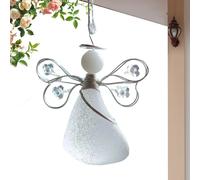 Christmas Angel Ornament - 3.15 Inch Acrylic Holiday Decoration | Acrylic Home Ornament - Festive Wall Window and Car Rearview Decoration for Indoor Christmas Decor and Gifting