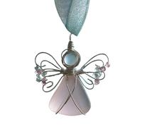 Christmas Angel Ornament - 3.15 Inch Acrylic Holiday Decoration | Acrylic Home Ornament - Festive Wall Window and Car Rearview Decoration for Indoor Christmas Decor and Gifting