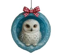 Christmas Animal Pendants - Lovely Acrylic Ornaments for Holiday Tree Hanging with Indoor Outdoor Use | Ice Crystal Style with Lightweight Build, Decorative Accents for Homes Bedrooms Farmhous