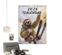 Christmas Animal Wall Calendar 2026 - Monthly Planner Schedule to Do Notes Home Decor | Thick Paper with Easy Viewing Layout, Writable Blocks for Office Classroom Living Room Porch Dorm Family Use