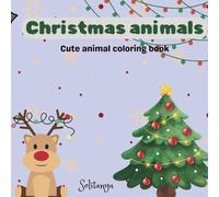 Christmas animals: Cute aminal coloring book