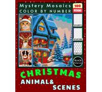 Christmas Animals & Holiday Scenes Coloring Book for Adults and Teens: 100 Designs of Winter Wildlife and Cozy Holiday Moments for Relaxation and Creativity