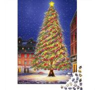 Christmas árbol Puzzle De 1000 Piezas Interesante Rompecabezas para Adultos De 1000 Piezas Obra De Arte Entretenimiento Creativo 1000pcs (75x50cm)