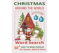 Christmas Around The World Word Search Puzzle Book: Word Searches with Easy to Read Print about Christmas Around The World, Christmas, Christmas ... …Gift for Vacations, Holidays and Free Times