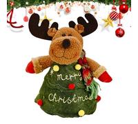 Christmas Bag For Kids, Christmas Goodie Bags With Pattern, Zippered Christmas Goodie Bags, Holiday Treat Bags For Kids, Kids Christmas Party Supply Bag