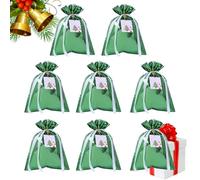 Christmas Bags, Christmas Goodie Drawstring Bag, 9,45 x 12,6 pulgadas Reusable Gift Wrappers, Festive Holiday Sacks, Party Favor Pack for Kids, Adults, Tree, Festival, Classroom, Wedding