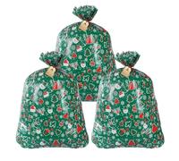 Christmas Bags - Christmas Wrapping | Party Favor Bag with Decorative Holiday Prints, Gift Sack with Large Capacity for Events, Abs Candy Storage Bag, Festive Organizer for Parties