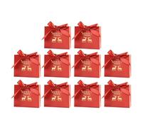 Christmas Bags, Gift Pouches with Bow Tie, Holiday Treat Bags for Festive Use, Reusable Decorative Design, Celebration Tool, Party Accessory for Family, Home, School, Tradition 4.52x3.93x1.77 Inches