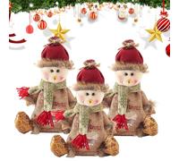 Christmas Bags Zipper Design, Reusable Christmas Zipper Gift Bags for Packaging of Presents Candy Fruit and Festival (3pcs-a)