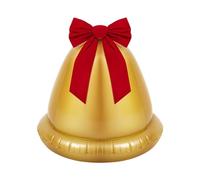 Christmas Ball Inflatable, Globe Balloon Centerpiece Decoration, 22inch Large Christmas Balls Jingle Bell Ornaments with Bow, For Winter Holiday Outdoor Yard Lawn Porch Door Window Beach