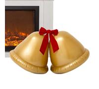 Christmas Ball Inflatable, Globe Balloon Centerpiece Decoration, 22inch Large Christmas Balls Jingle Bell Ornaments with Bow, For Winter Holiday Outdoor Yard Lawn Porch Door Window Beach