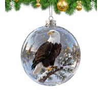 Christmas Ball Ornaments - 2.36x2.36x2.76 Inches Christmas Tree Pendants, Tree Bird Decorations, Festive Party Decor For Railing |Window Wall Store Party Fireplace Celebration Accessories