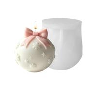 Christmas Ball Soap Mold - Silicone 3D Mold | Bow Snowflake Design