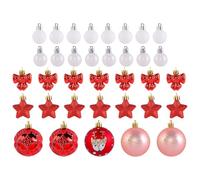 Christmas Balls Decorations - 35 Pieces Festive Decoration | Shatterproof Pendants For Christmas Tree Decorations | For Window Engagement Store Celebration Gathering