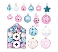 Christmas Balls - Decorative Shatterproof Balls for Christmas Tree - Christmas Tree Baubles Ornaments for Holiday & Party Decorations