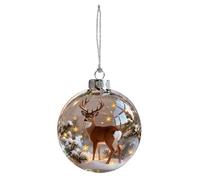 Christmas Balls Ornaments - 3D Animal Ball Seasonal Hangable Decoration | Festive Christmas Decor for Walls, Wreaths, Mantels, Gardens, Backyards, Staircases or Office, 7/2.76in