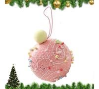 Christmas Balls, Tree Ornaments, Handcrafted Festive Design Sturdy PVC Material Vibrante Finish, Easy Loops Scratch-Resistant Coating Compact Lightweight, Holiday Decor