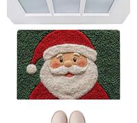 Christmas Bathroom Rug - 80x50cm Plush Bath Mat, Quick Dry Anti Slip Santa Claus Carpet, Washable Soft Bathroom Mat | Festive Home Decor For Holiday Season, Bedroom, Living Room, Dorm, Apartment Use