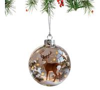 Christmas Baubles - 2.76 Inches Christmas Balls Ornaments, 3D Hanging Animal Balls Decoration | Seasonal Decorations For Wall Study Office Wreath Mantel Garden Backyard Staircase Front Doors