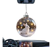 Christmas Baubles - 2.76 Inches Christmas Balls Ornaments, 3D Hanging Animal Balls Decoration | Seasonal Decorations For Wall Study Office Wreath Mantel Garden Backyard Staircase Front Doors