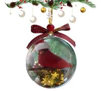 Christmas Baubles | Birds Christmass Glass Bauble Collection | Hummingbird Pendants Tree Ornaments for Halloween Fall Home Party Family Holiday Wedding Acción de Gracias Farmhouse Festive