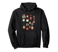 Christmas Baubles Retro Ornament Art Sudadera con Capucha