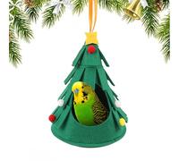 Christmas Bed for Hamster, Cozy Christmas Hamster Cage Decor with Warm Hideaway, Christmas Animal Bed for Guinea Pigs, Hamster Toys for Winter Holidays, Cute Pet Bed for Small Pets