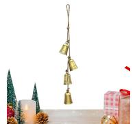 Christmas Bell - Iron, 2.68x3.94x2.68in Cow Bell Hangable And Retro | Adjustable And Holiday Decoration, Festive Door Ornament For Front Door, Wreaths, Mantels, Gardens, Restaurants