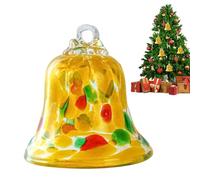 Christmas Bell Ornaments, Glass Party Decorations Aesthetic, Elegant Hanging Holiday Bells, Shiny Reflective Finish for Festive Ambiance, Sturdy and Reusable Design for Indoor