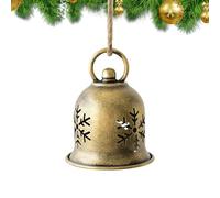 Christmas Bells - Hollow Pendants, 12-Pack Decorations for Tree Ornamentation, Hanging Embellishments with Tarnish-Resistant Finish, Seasonal Decoration, Festive Baubles for Display