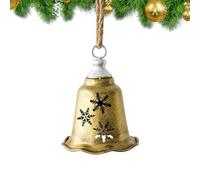 Christmas Bells - Hollow Pendants, 12-Pack Decorations for Tree Ornamentation, Hanging Embellishments with Tarnish-Resistant Finish, Seasonal Decoration, Festive Baubles for Display