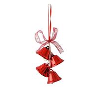 Christmas Bells Ornament - Christmas Decor Craft Metal for Holiday Display | Outdoor Jingle with Bow, Festive Tree Decoration, Seasonal Door Accessory, Mantle Hanging Piece for Winter Celebration