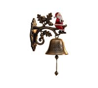 Christmas Bells, Welcome Bell, 7.09 Inches, Versatile with Snowman Santa Claus Reindeer Design, Vintage Doorbell for Indoor, Home, Garden, Holiday, Season Decor, Farmhouse and Yard