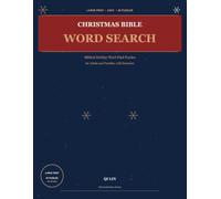 Christmas Bible Word Search: Biblical Holiday Word Find Puzzles for Adults and Families with Solutions