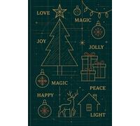 Christmas Blueprint Journal - Minimal Holiday Notebook for Engineers and Tech Lovers: Aesthetic Geometric Design Gift for Men, Architects, Programmers & Anyone Who Loves Smart Style