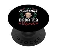 Christmas Boba Tea Squad Matching Family X-Mas Boba Crew PopSockets PopGrip Adhesivo