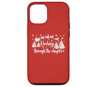 Christmas Book Lover Santa Dashing Through One More Chapter Carcasa para iPhone 12/12 Pro