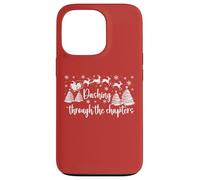 Christmas Book Lover Santa Dashing Through One More Chapter Carcasa para iPhone 13 Pro