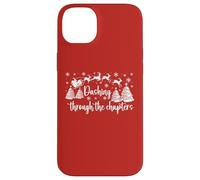 Christmas Book Lover Santa Dashing Through One More Chapter Carcasa para iPhone 14 Plus