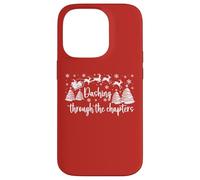 Christmas Book Lover Santa Dashing Through One More Chapter Carcasa para iPhone 14 Pro