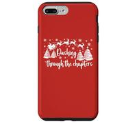 Christmas Book Lover Santa Dashing Through One More Chapter Carcasa para iPhone 7 Plus/8 Plus