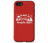 Christmas Book Lover Santa Dashing Through One More Chapter Carcasa para iPhone SE (2020) / 7/8
