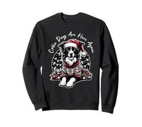 Christmas Border Collie Pun Collie Days Are Here Again Sudadera