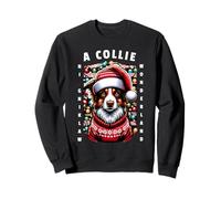 Christmas Border Collie Pun Walking In A Collie Wonderland Sudadera