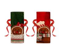 Christmas Bottle Cover, Wine Bottle Protector, Bottle Bag Protector, Holiday Wine Cover, Festive Bottle Bag, Gingerbread Wine Bags, Drawstring Bottle Covers, Christmas Table Decor, Decorative Wine Wra