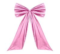 Christmas Bow - Oversized Ribbon Decoration, Big Festive with Long Streamers, Reusable Fabric, Eye Catching Holiday Ornament | for Bedroom Photo Booth Wall Door Mantel Wreath Staircase Backdro