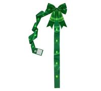 Christmas Bow Topper,Large Led Ribbon for Mantel Tree,Self-Adhesive Decor